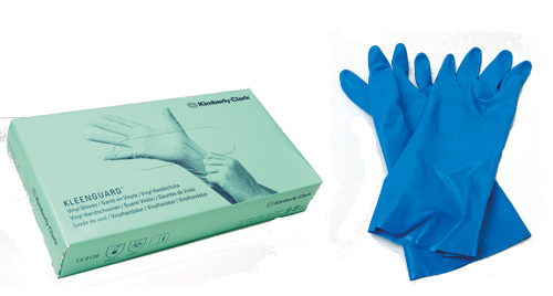 LATEX DISPOSABLE GLOVES LARGE
